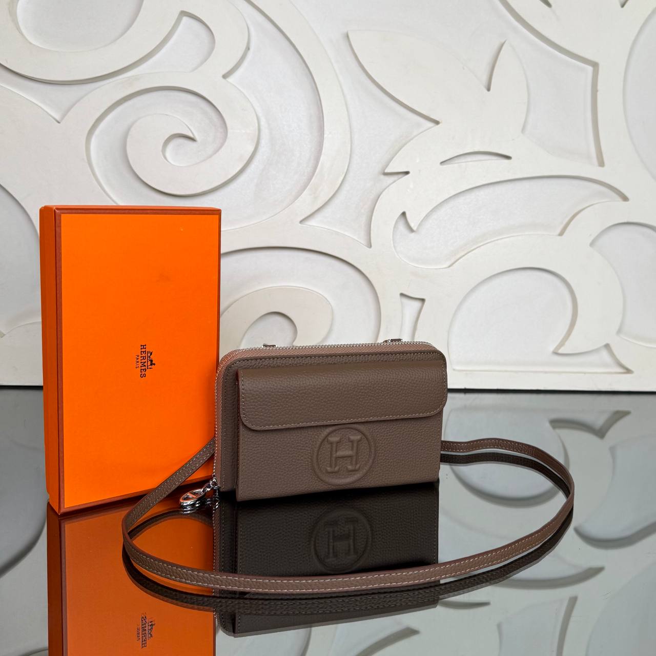 Hermes H Passant Phone Wallet with Strap